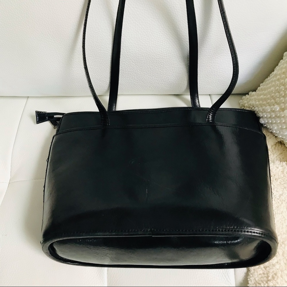 BRIGHTON GENUINE LEATHER STRUCTURED SHOULDER BAG - Picture 4 of 9